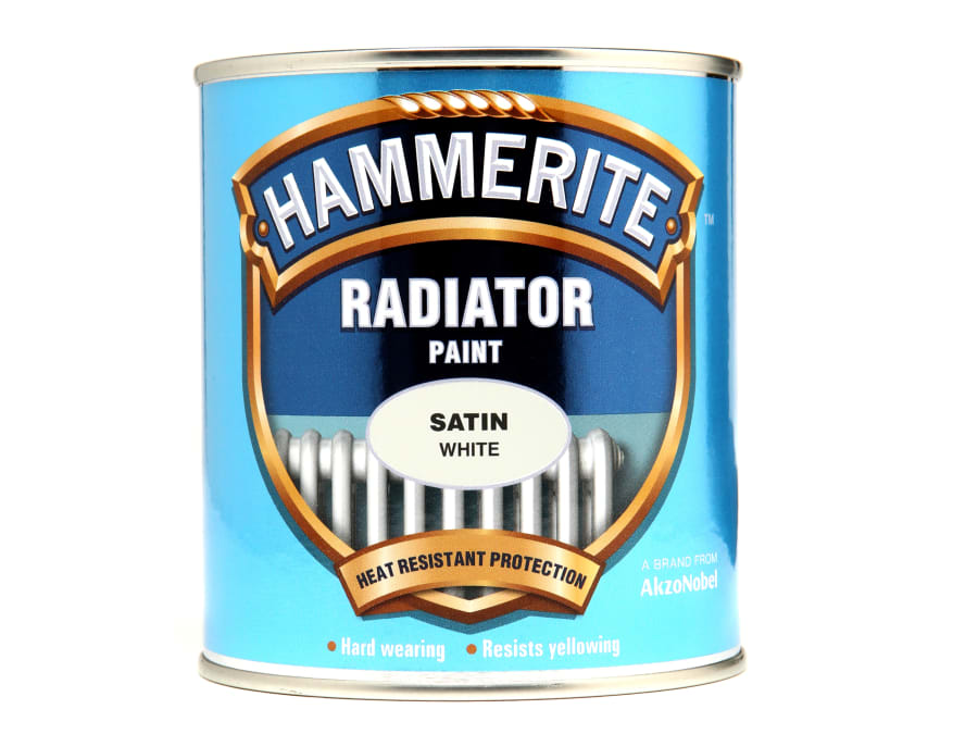 Hammerite 5084917 Satin White Radiator Paint 500ml