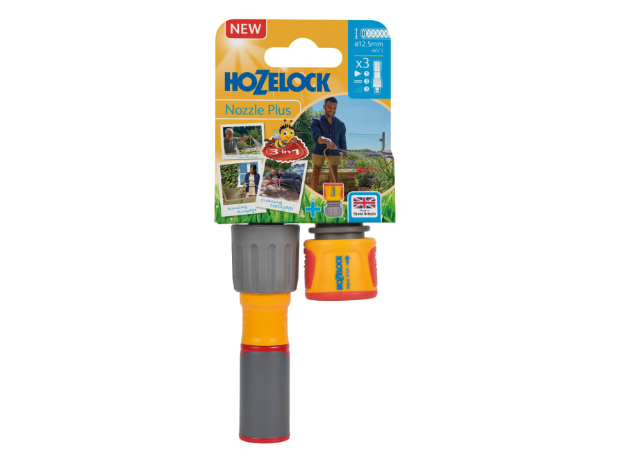 Hozelock 100100226 3-in-1 Nozzle & AquaStop Connector