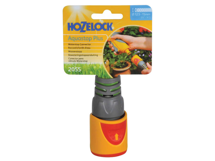 Hozelock 100000531 AquaStop Plus Hose Connector for 12.5-15mm Hose