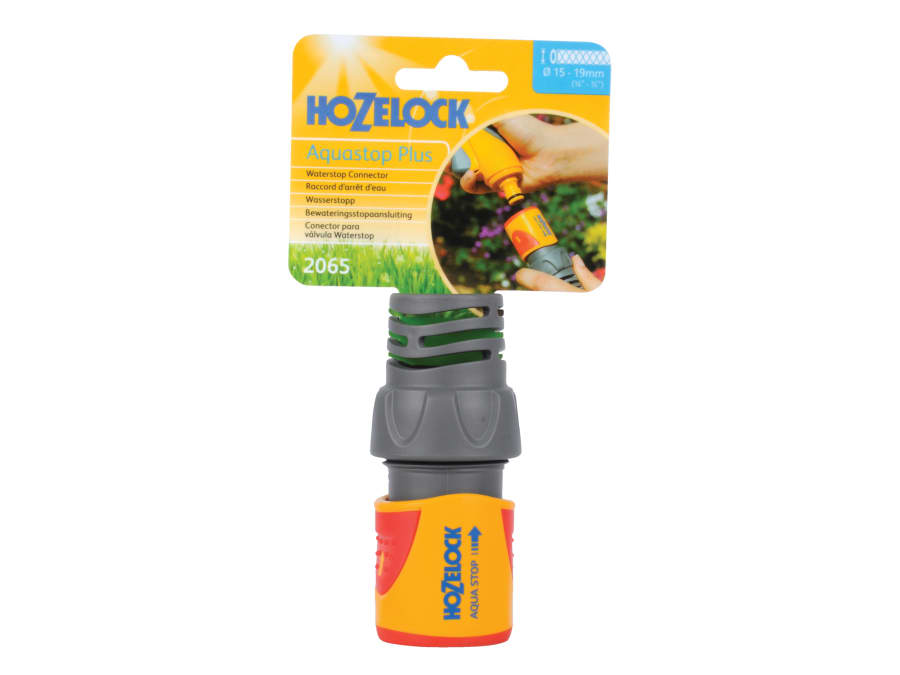 Hozelock 100000544 AquaStop Plus Hose Connector for 19mm Hose