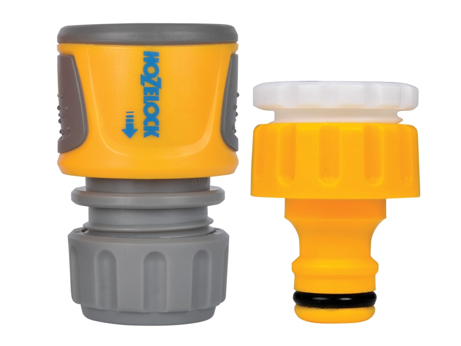 Hozelock 100000553 Threaded Tap & Soft Touch Hose End Connector Set