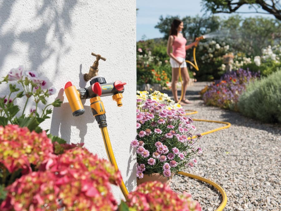 Hozelock 100000699 Flowmax 3-Way Tap Connector 1/2-1in BSP