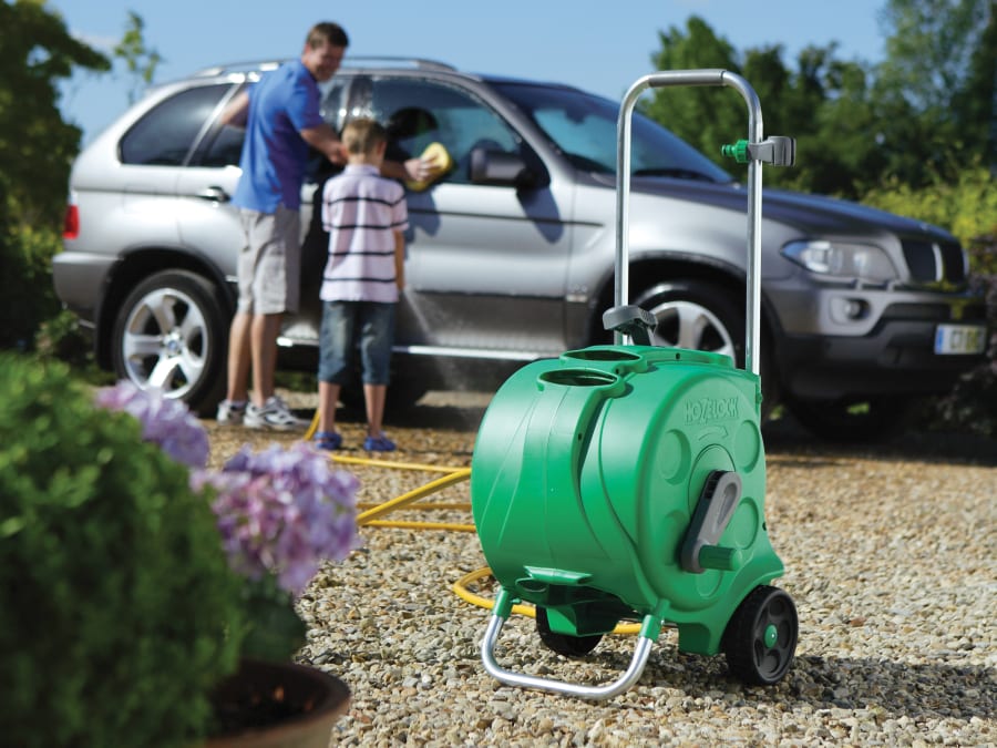 Hozelock 100000933 Compact Hose Reel with 30m Hose