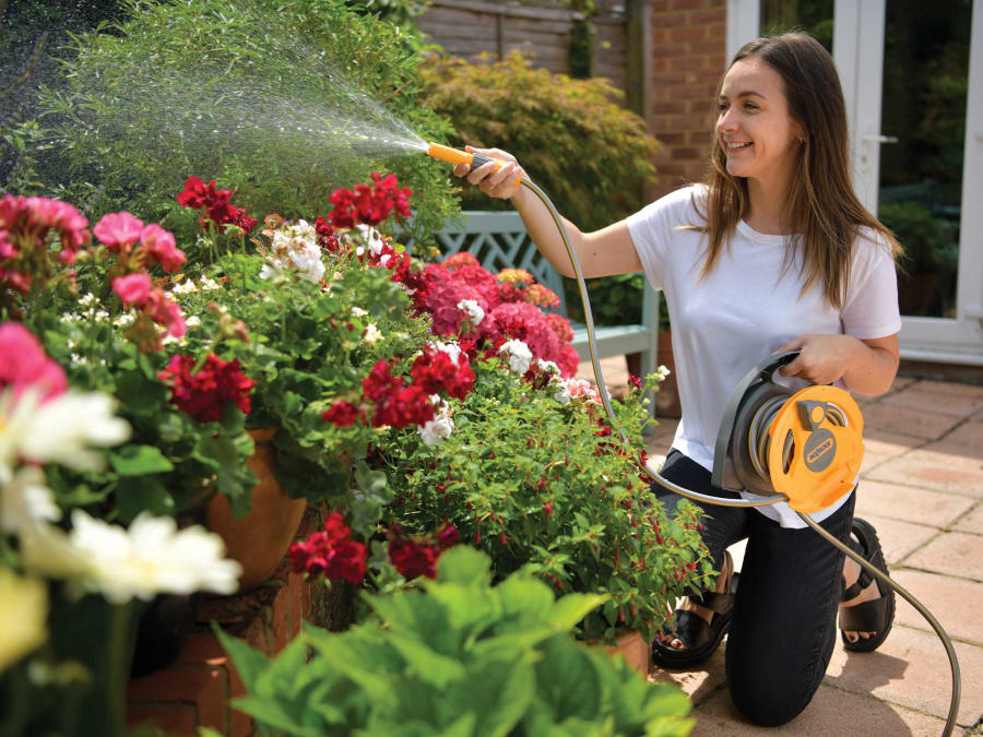 Hozelock 100000957 Micro Hose Reel with 10m Hose