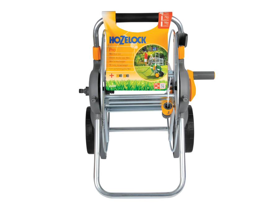 Hozelock 100001028 90m Assembled Metal Hose Cart