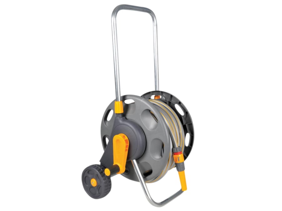 Hozelock 100001063 60m Hose Reel Cart with 25m Hose