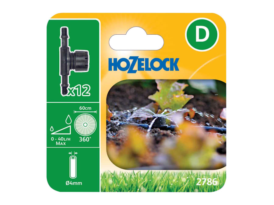Hozelock 100001367 In-Line Adjustable Mini Sprinkler