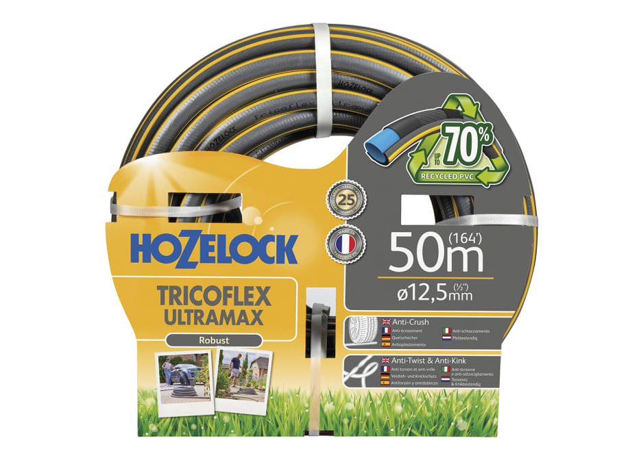 Hozelock 100002108 Tricoflex Ultramax Anti-Crush Hose 50m