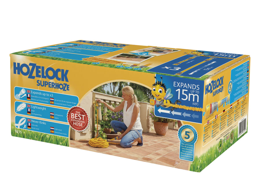 Hozelock 8215 Superhoze Expanding Hose 15m
