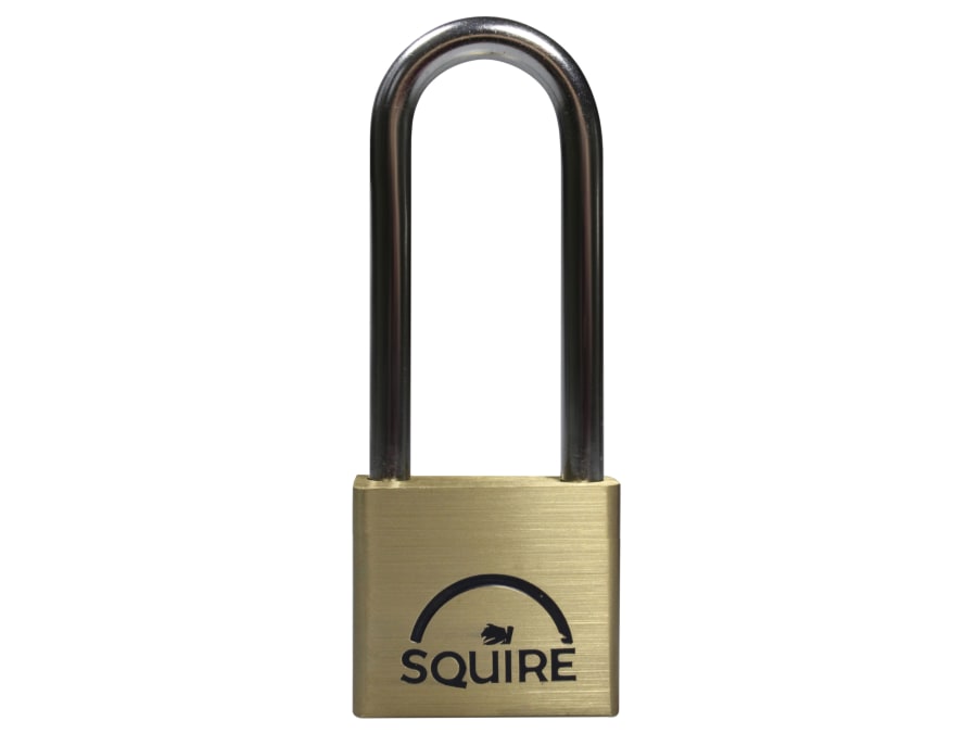 Squire LN425 40mm-65mm Long Shackle Brass Padlock
