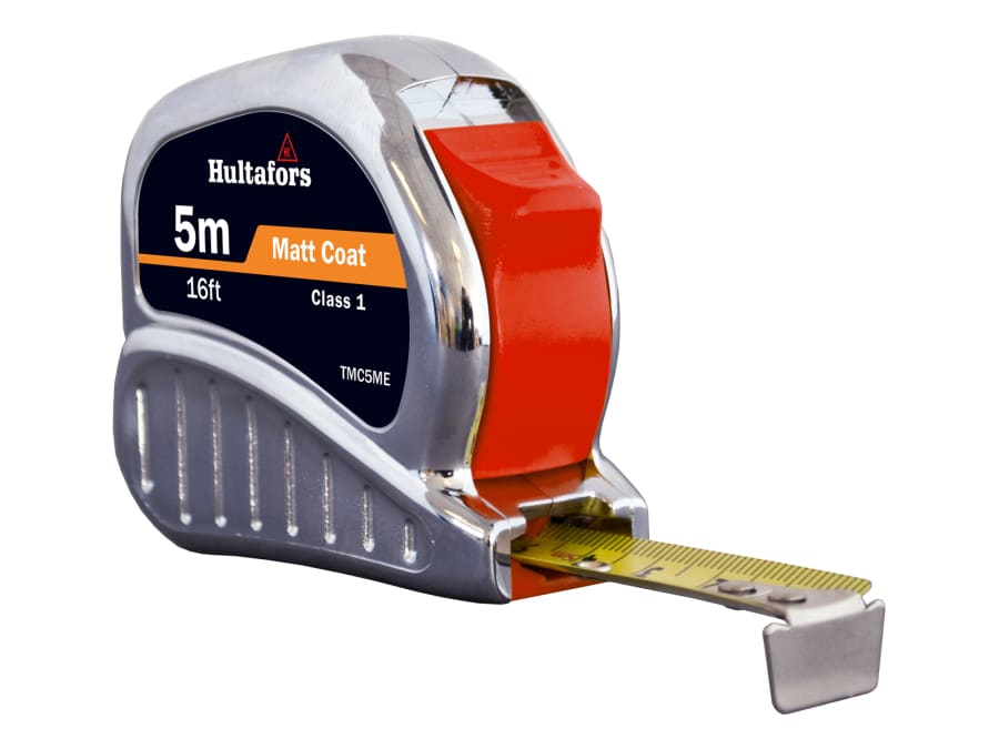 Hultafors 368113 TM5ME Chrome Tri-Matic Pocket Tape 5m/16ft