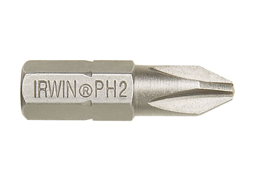 Irwin 10504387 PH1 Phillips Insert Bits 25mm (Pack 2)