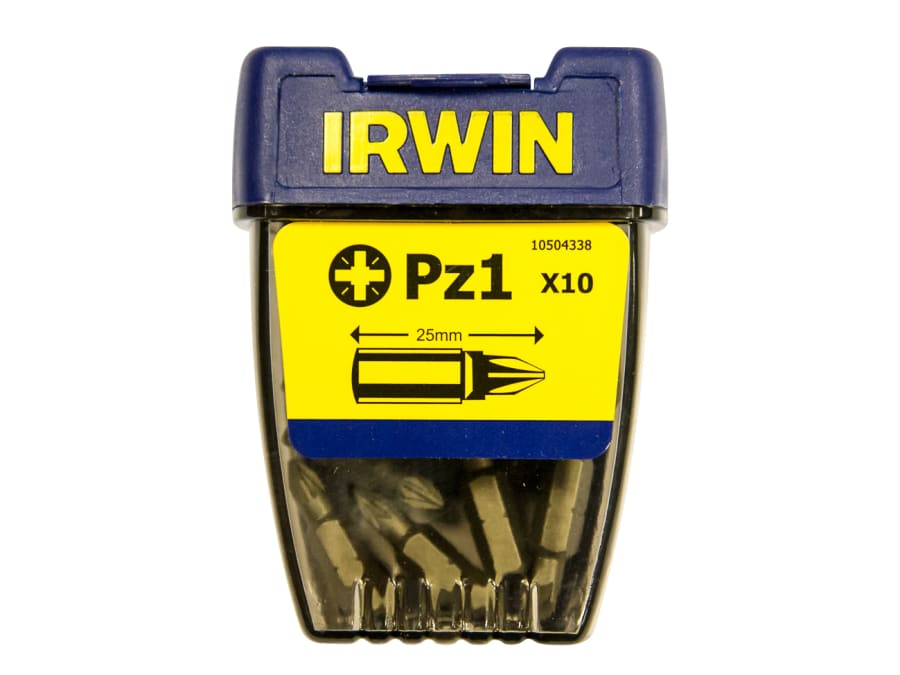 Irwin 10504338 PZ1 25mm Pozidriv Insert Bits (Pack 10)