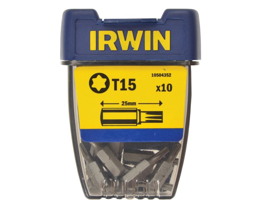 Irwin 10504837 TX15 25mm Torx Insert Bits (Pack 2)