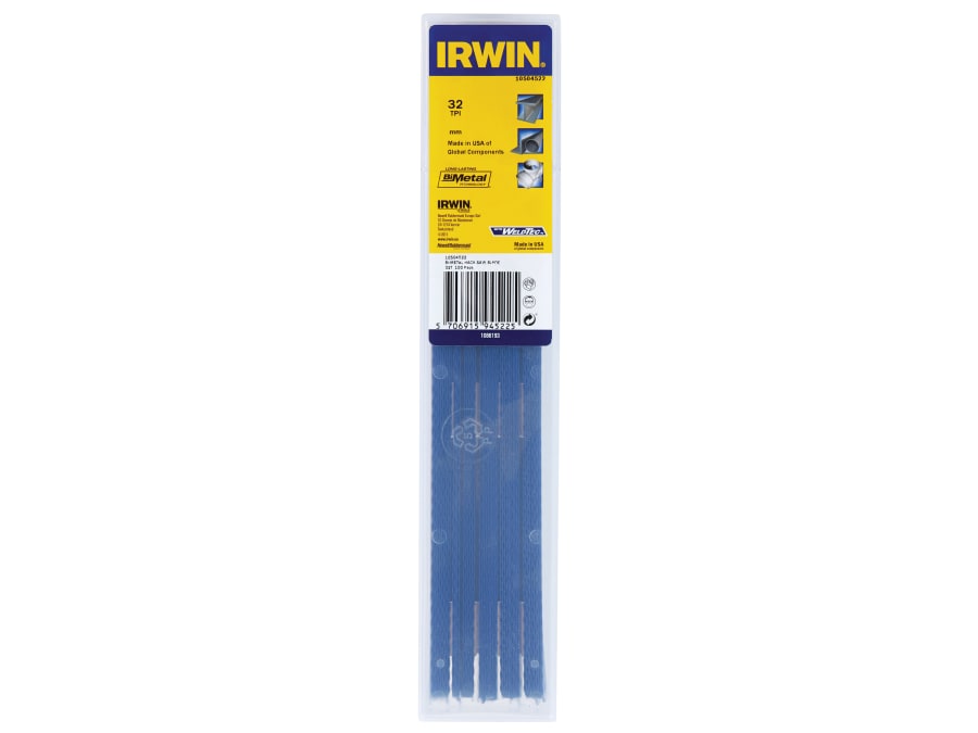 Irwin 10504522 300mm Bi-Metal Hacksaw Blades with 32 TPI (Pack 100)