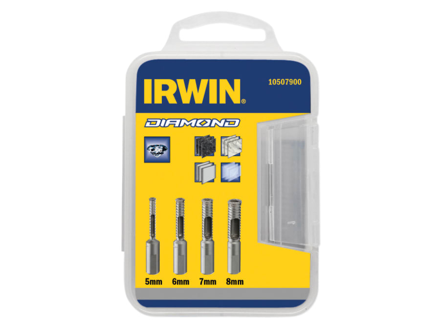 Irwin 10507900 Diamond Drill Bit Set 5-8mm