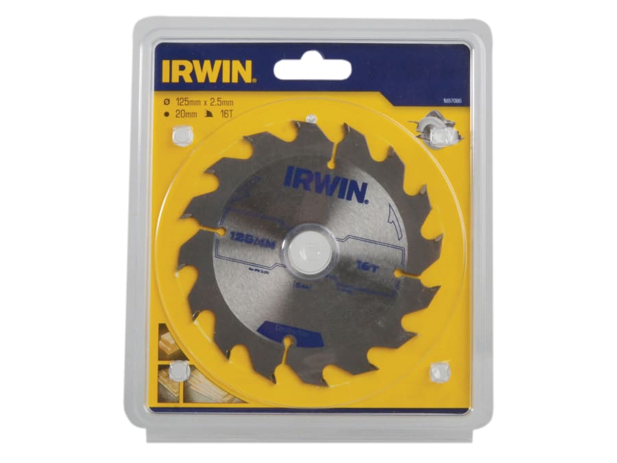 Irwin 1897086 125mm x 20mm x 16T Construction Circular Saw Blade