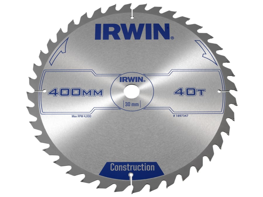 Irwin 1897347 General Purpose Table & Mitre Saw Blade 400 x 30mm x 40T