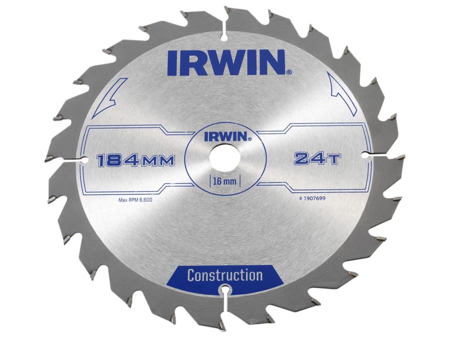 Irwin 1907699 184mm x 16mm x 24T ATB Circular Saw Blade