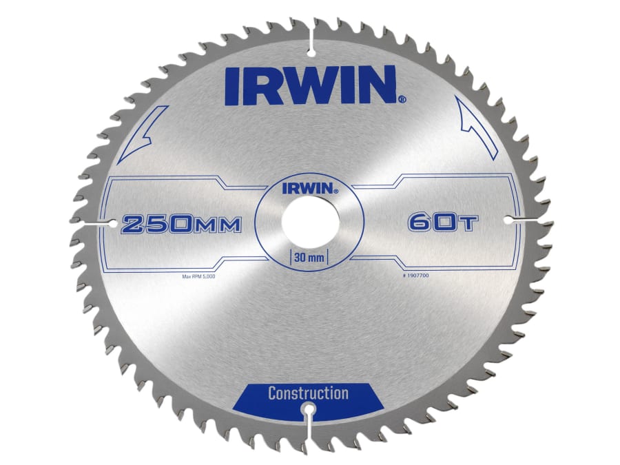Irwin 1907700 250mm x 30mm 60T General Purpose Table & Mitre Saw Blade
