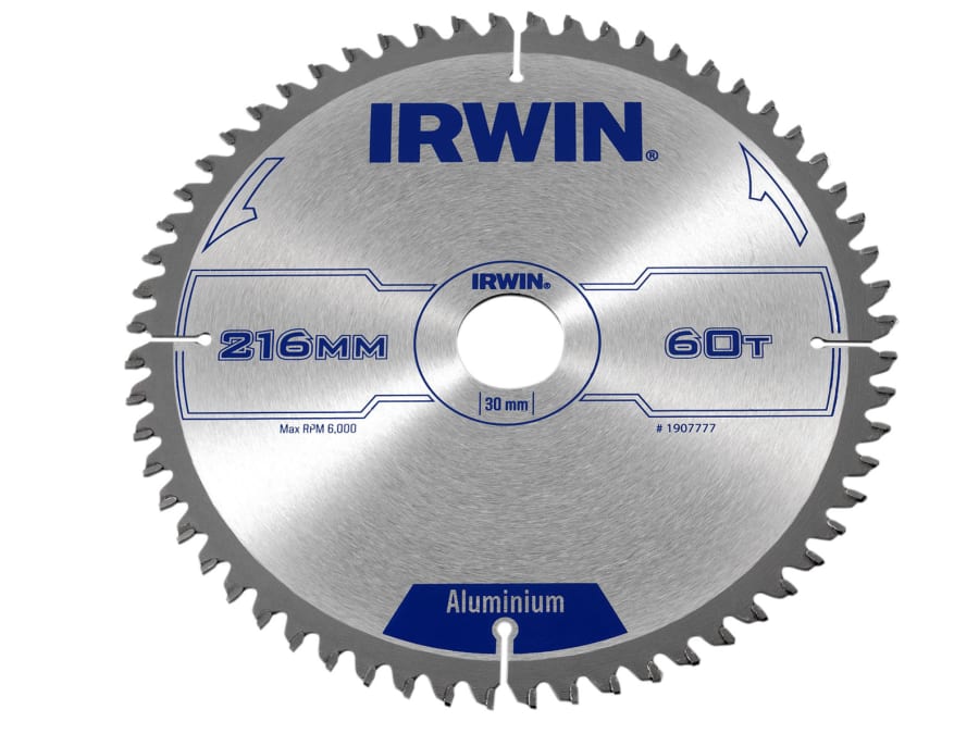 Irwin 1907777 216mm x 30mm 60T Circular Saw Blade