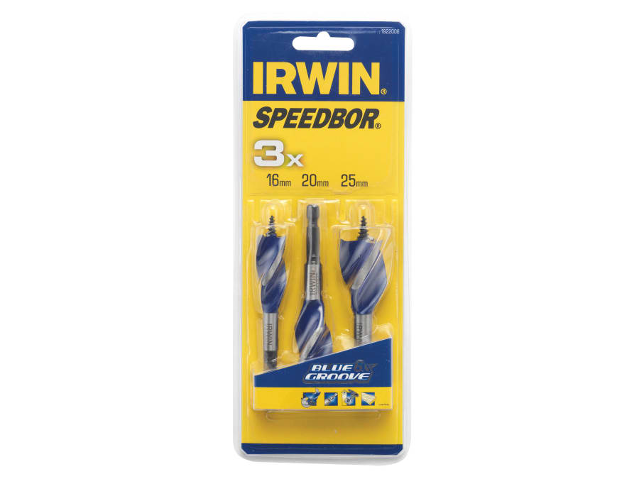 Irwin IW4041003 6X Stubby Wood Bit Set 3 Piece