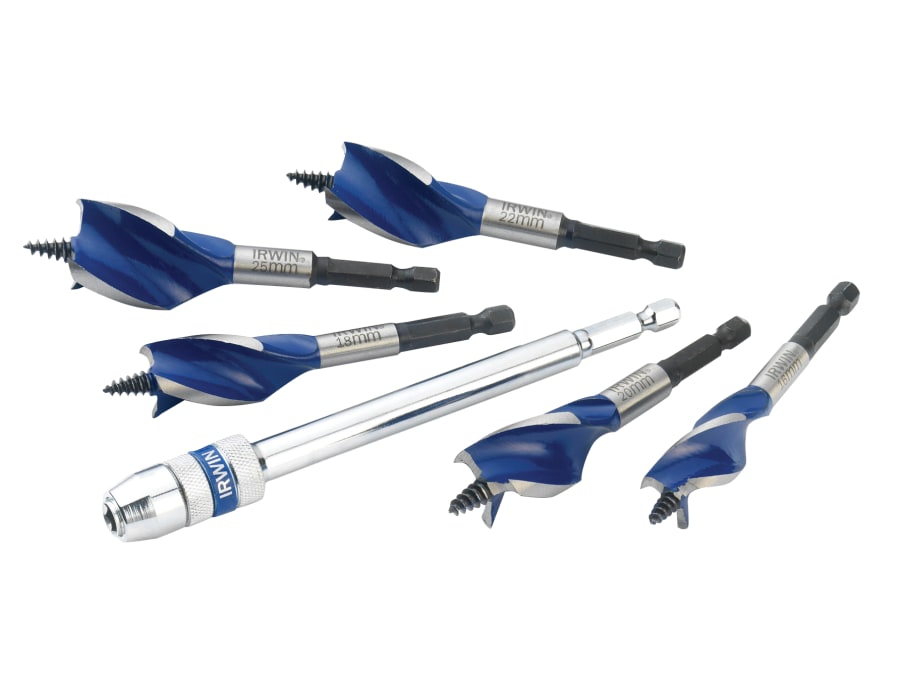 Irwin 1922007 5 Piece Stubby Wood Bit Set