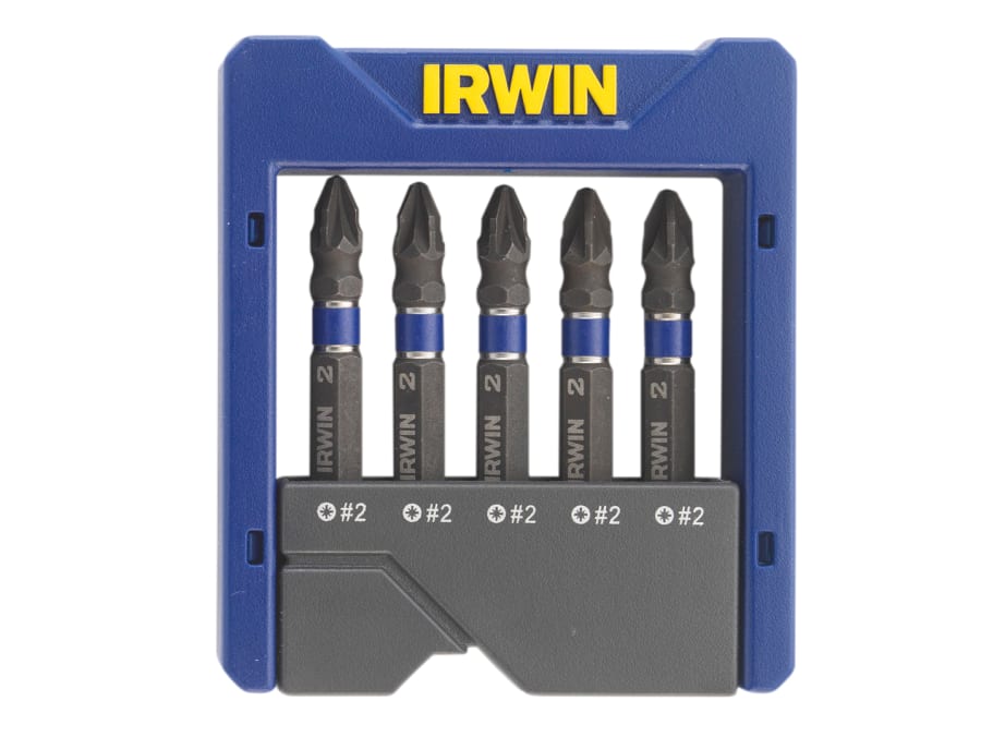 Irwin 1923435 Pozidriv Impact Screwdriver Bit Set 5 Piece
