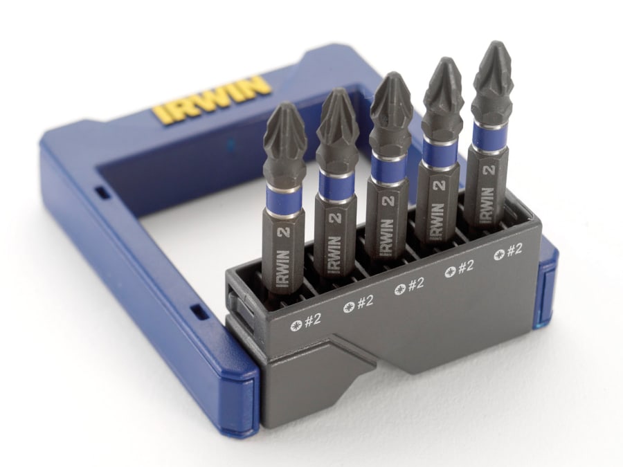 Irwin 1923435 Pozidriv Impact Screwdriver Bit Set 5 Piece