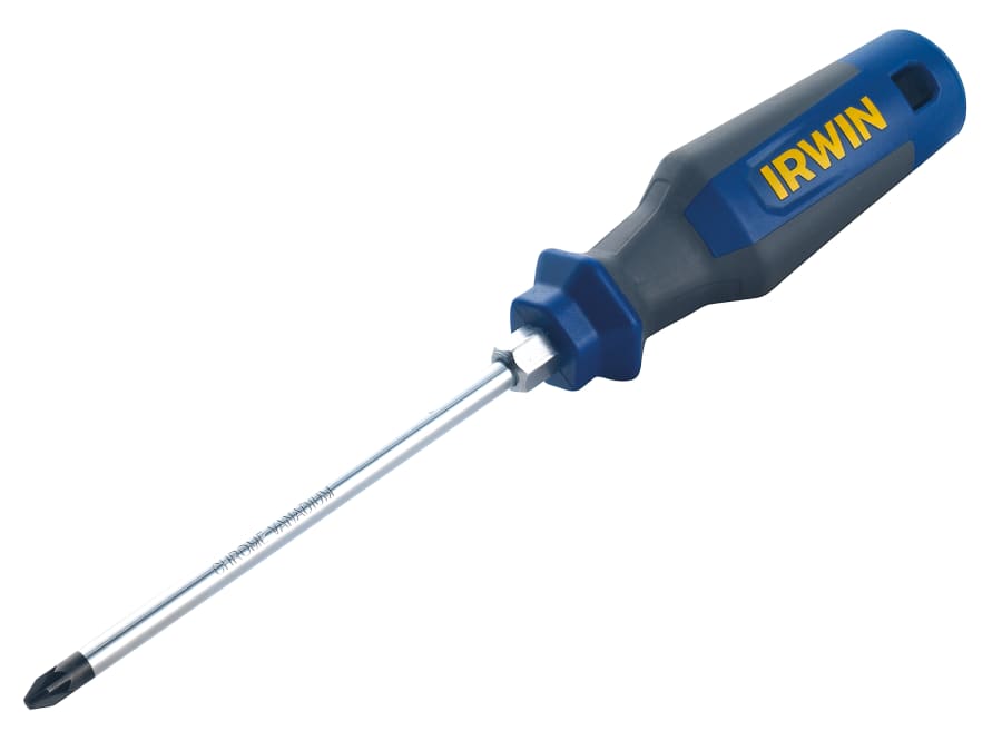 Irwin 1951802 Pro Comfort Pozi Screwdriver PZ2 x 125mm