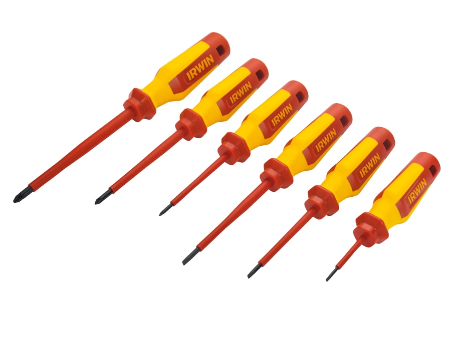 Irwin 1951884 VDE Pro Comfort Screwdriver Set 6 Piece