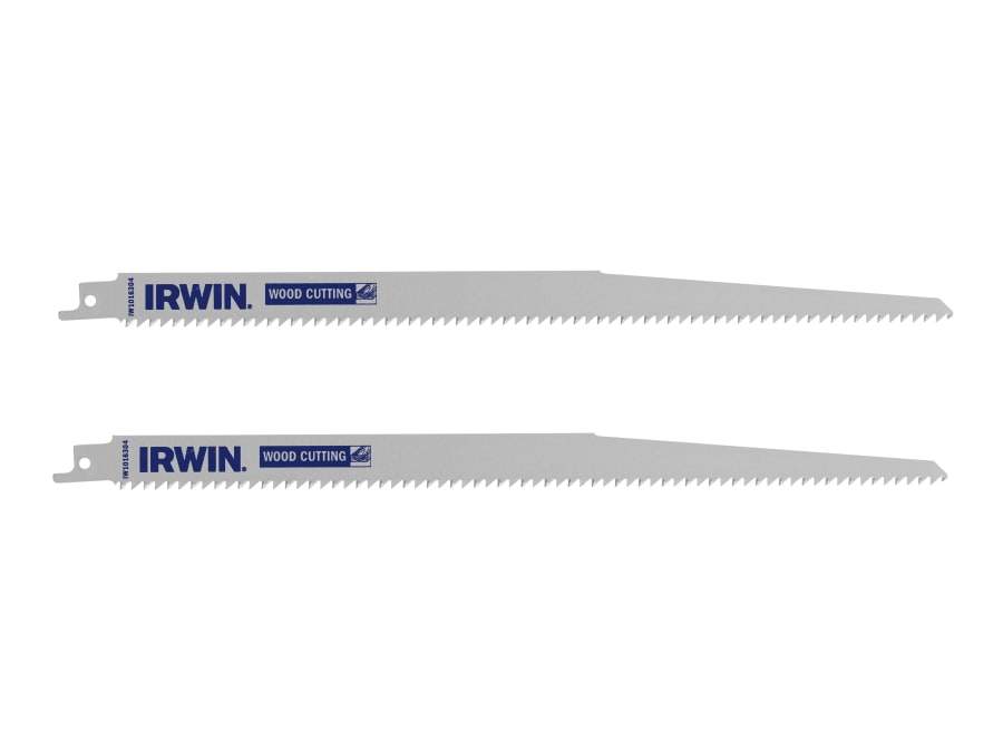 Irwin IW1016304 Sabre Saw Blade 305mm Coarse Wood Cutting (Pack 2)