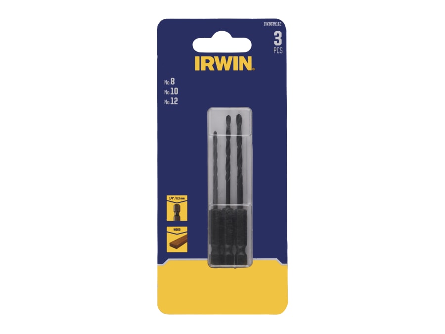 Irwin IW3035112 Pilot Countersink Bit Set 3 Piece