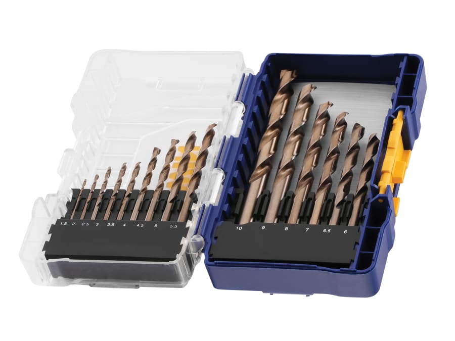 Irwin IW3036501 15 Piece HSS Cobalt Drill Bit Set
