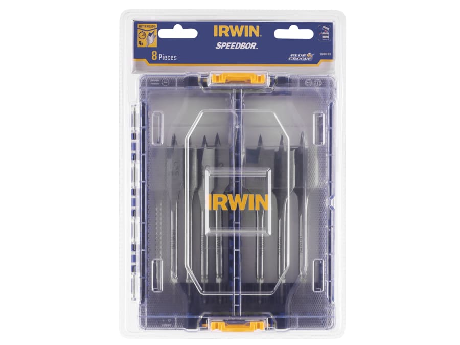 Irwin IW4041010 8 Piece Flat Bit Set