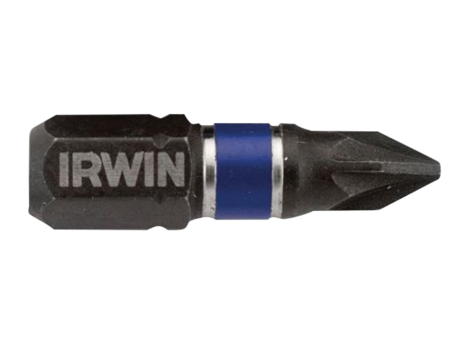 Irwin IW6061411 PZ3 25mm Impact Screwdriver Bits (Pack 2)