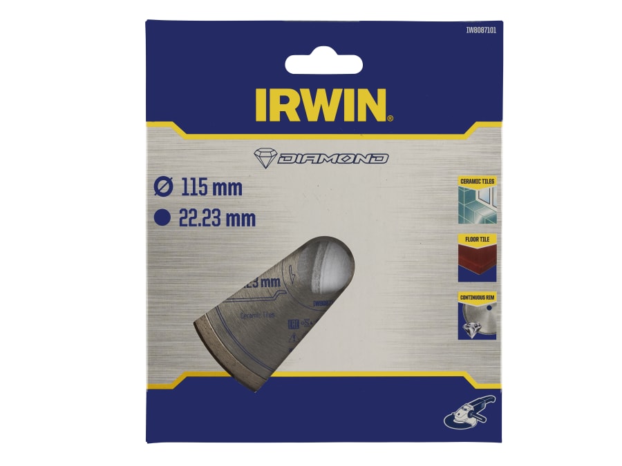 Irwin IW8087101 115mm Continuous Rim Diamond Blade