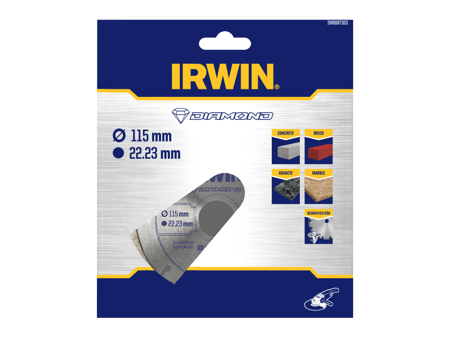 Irwin IW8087103 115mm Segmented Diamond Blade
