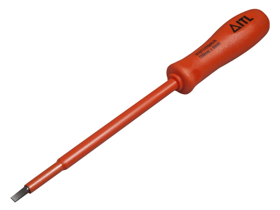 Itl Insulated 01950 Slim Slotted Screwdriver 150 x 8mm