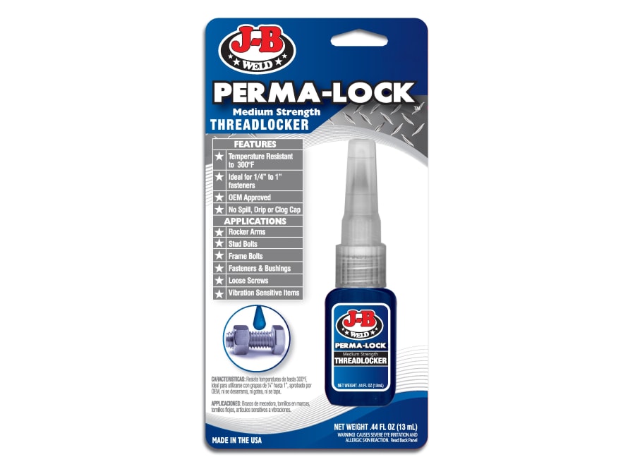 J-b Weld 24213UK Perma-lock Blue Medium Strength Threadlocker 13ml