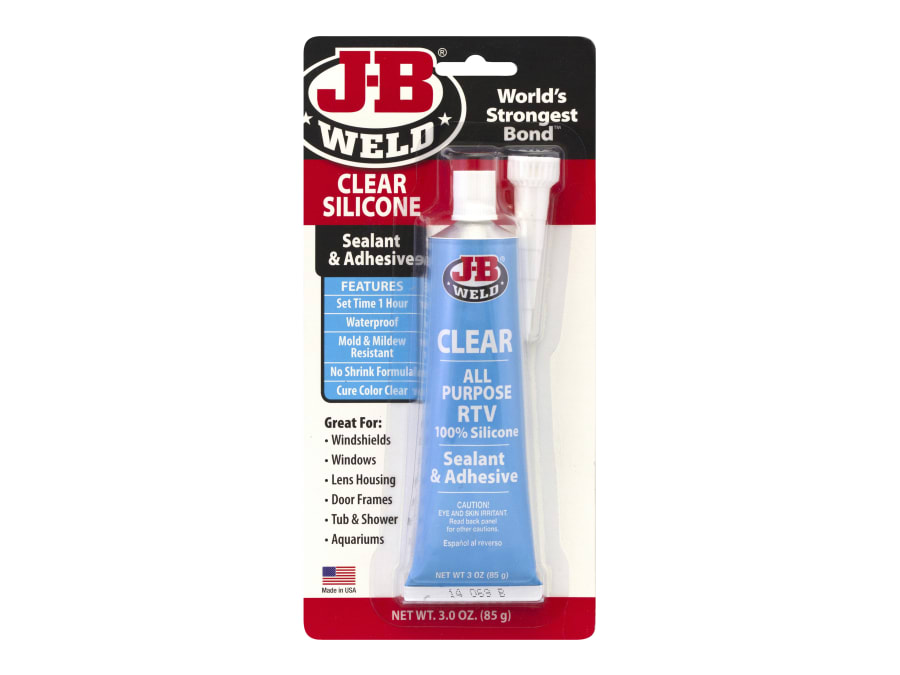 J-b Weld 31310UK Silicone Sealant & Adhesive Clear 85g