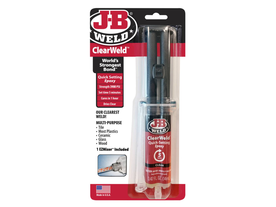 J-B Weld 50114UK ClearWeld Epoxy Syringe 14ml