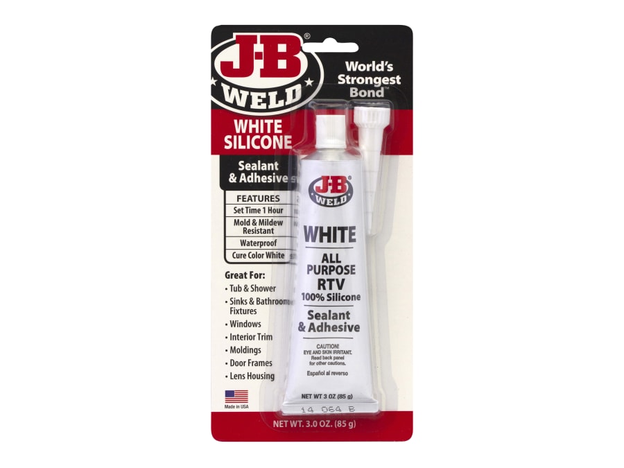 J-B Weld JB31312 Silicone Sealant & Adhesive White 85g