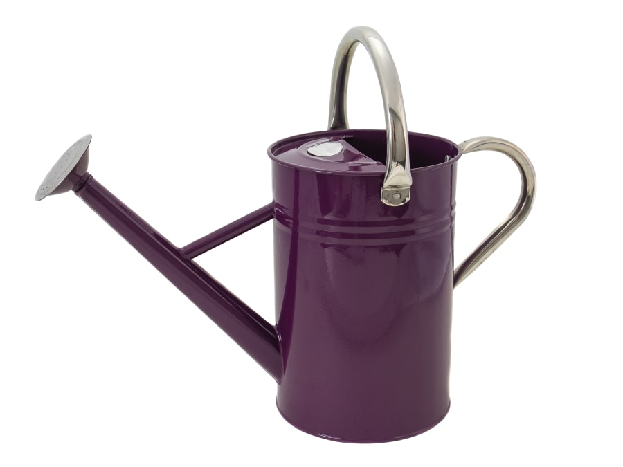Kent & Stowe 34881 Metal Watering Can 4.5 Litre Deep Violet