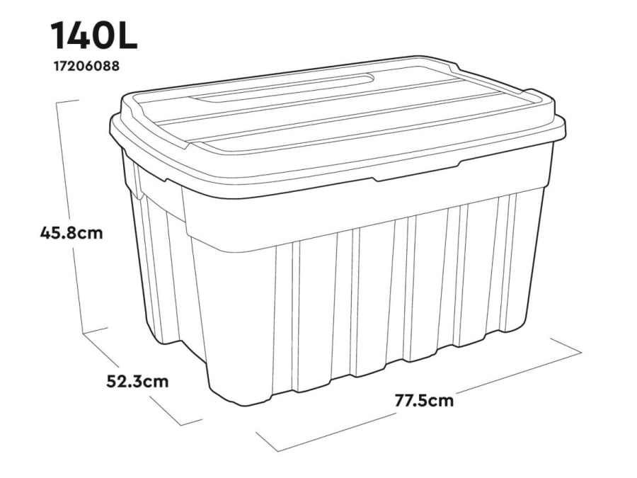 Keter 257326 140 Litre Tuff Tote