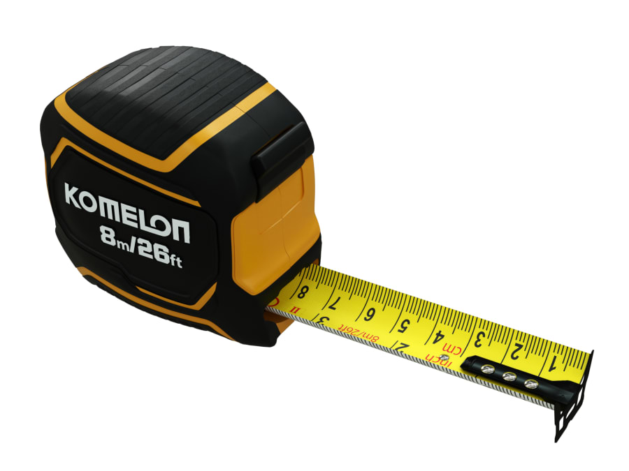 Komelon PWB82E 8m/26ft Pocket Tape Measure with 32mm Width