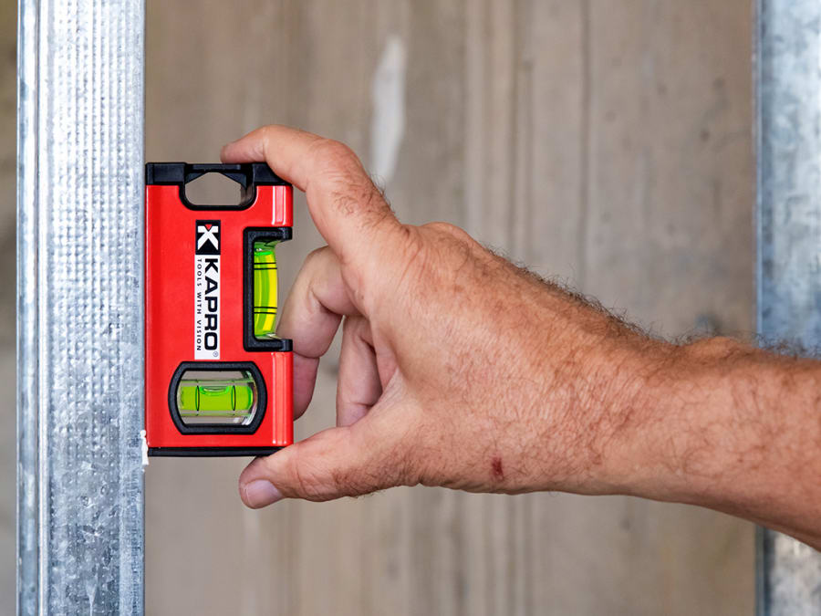 Kapro K771M 10cm Twin Mini Level with Carabiner