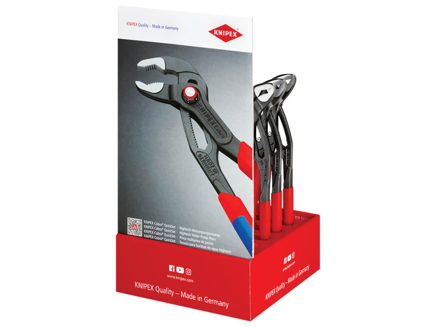 Knipex 001801V25 Cobra Quickset Waterpump Pliers