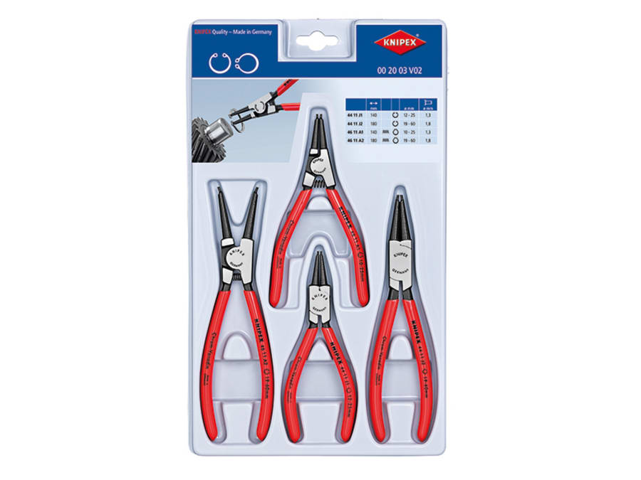 Knipex 002003V02 Circlip Plier Set 4 Piece