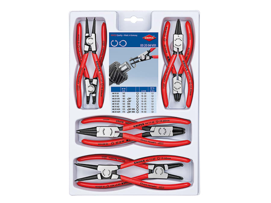 Knipex 002004V01 Circlip Plier Set 8 Piece